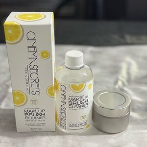 Cinema Secrets Tropical Lemon Makeup Brush Cleaner w/Cleansing Tin
